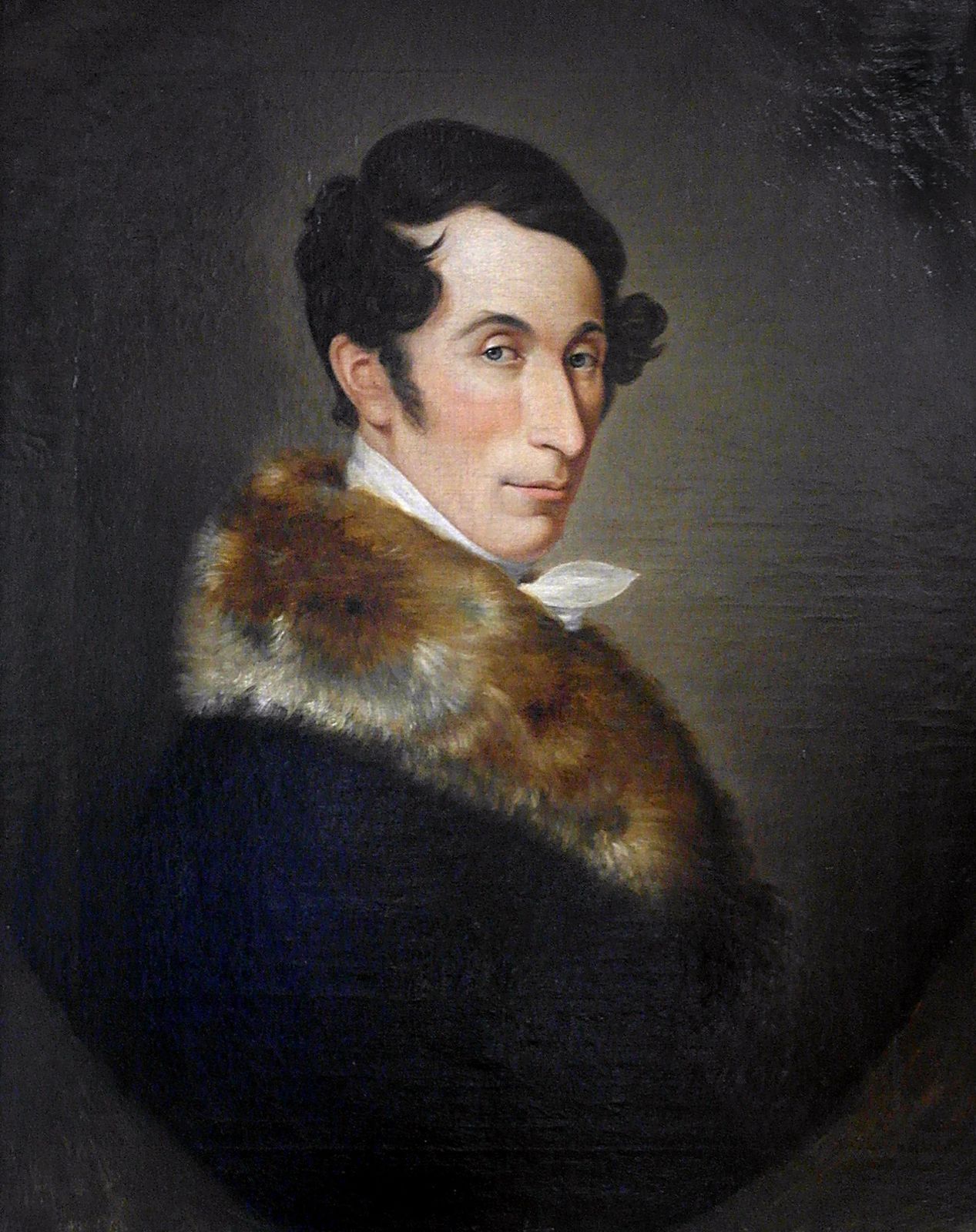 Carl Maria von Weber in Dresden, 1825, Porträt von Ferdinand Schimon